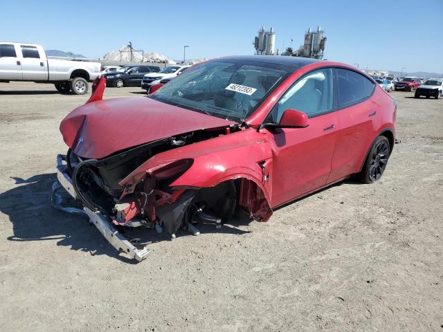 TESLA MODEL Y 2021 with VIN 5YJYGDEE3MF152372 - Photo from auction