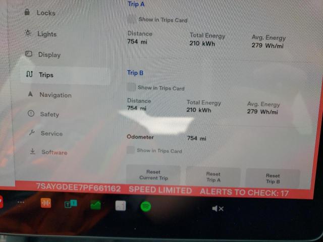 Photo 9 from auction – 2023 TESLA MODEL Y with VIN 7SAYGDEE7PF661162