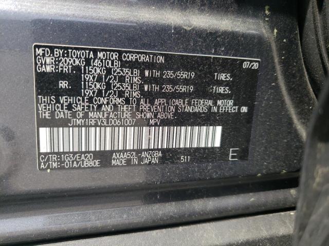 Photo 14 from auction – 2020 TOYOTA RAV4 LIMIT with VIN JTMY1RFV3LD061007