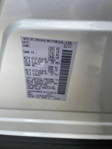 Photo 10 from auction – 2013 NISSAN PATHFINDER with VIN 5N1AR2MM0DC617904