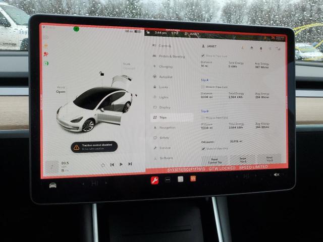 Photo 9 from auction – 2018 TESLA MODEL 3 with VIN 5YJ3E1EB0JF117613
