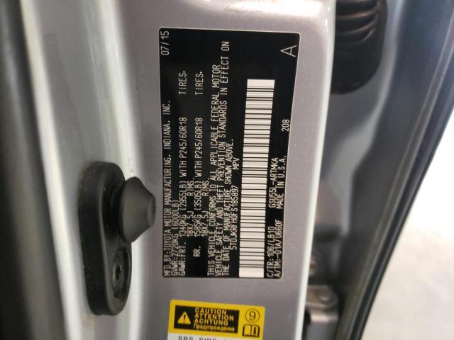 Photo 14 from auction – 2015 TOYOTA HIGHLANDER with VIN 5TDJKRFH0FS185897