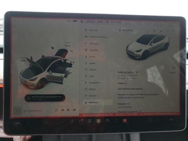 Photo 9 from auction – 2022 TESLA MODEL Y with VIN 7SAYGDEE5NF480106