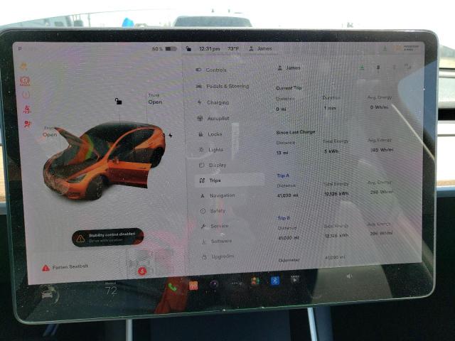 Photo 9 from auction – 2020 TESLA MODEL Y with VIN 5YJYGDEE7LF022299