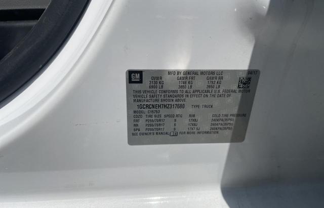 Photo 10 from auction – 2017 CHEVROLET SILVERADO with VIN 1GCRCNEH7HZ317680