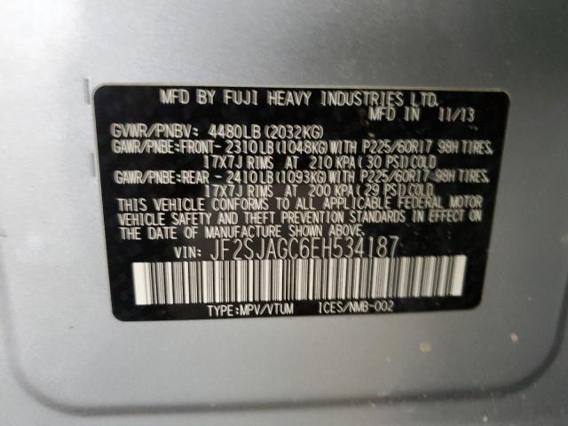Photo 14 from auction – 2014 SUBARU FORESTER 2 with VIN JF2SJAGC6EH534187