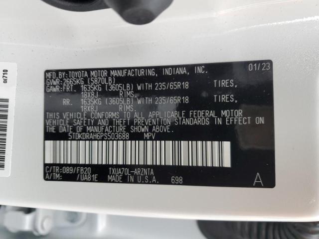 Photo 14 from auction – 2023 TOYOTA 02 5FD25 with VIN 5TDKDRAH6PS503688