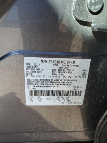 Photo 14 from auction – 2022 FORD EDGE SEL with VIN 2FMPK4J95NBA41772