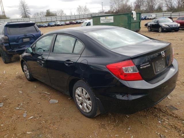 Photo 2 from auction – 2012 HONDA CIVIC LX with VIN 19XFB2F5XCE101707