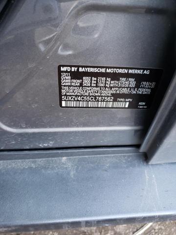 Photo 14 from auction – 2012 BMW X5 XDRIVE3 with VIN 5UXZV4C55CL767562