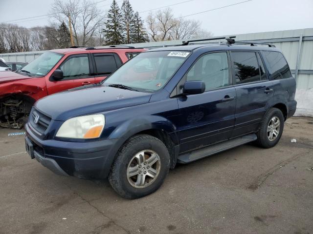 HONDA PILOT 2004 with VIN 2HKYF186X4H563064 - Photo from auction