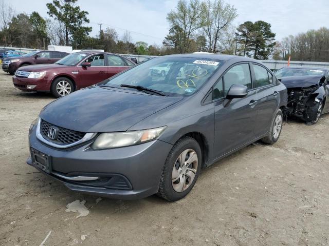 HONDA CIVIC LX 2013 with VIN 2HGFB2F54DH566698 - Photo from auction