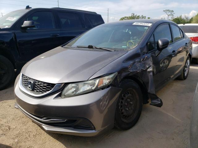 HONDA CIVIC LX 2014 with VIN 19XFB2F56EE038205 - Photo from auction