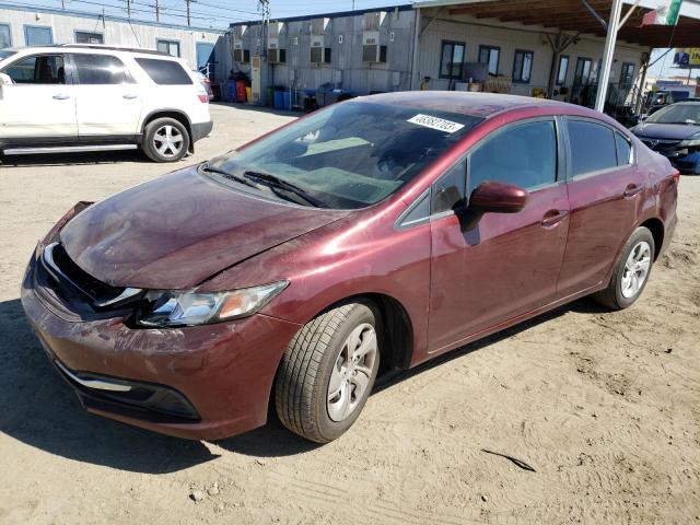 HONDA CIVIC LX 2015 with VIN 2HGFB2F57FH563605 - Photo from auction