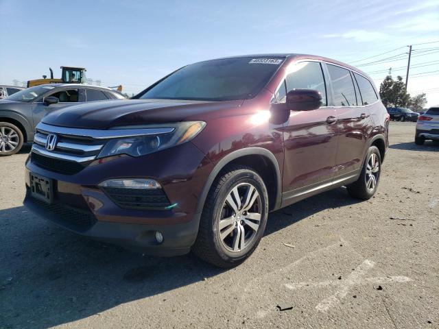 HONDA PILOT EXL 2016 with VIN 5FNYF5H59GB057727 - Photo from auction