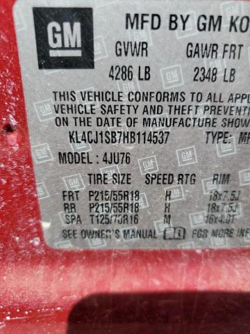 Photo 14 from auction – 2017 BUICK ENCORE SPO with VIN KL4CJ1SB7HB114537