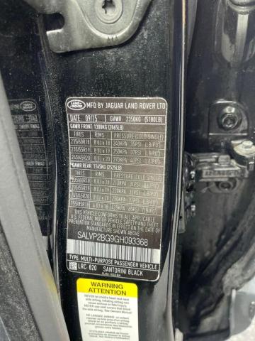 Photo 10 from auction – 2016 LAND ROVER RANGE ROVE with VIN SALVP2BG9GH093368