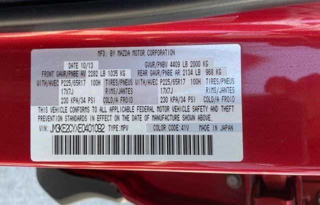 Photo 10 from auction – 2014 MAZDA CX-5 TOURI with VIN JM3KE2CYXE0401092