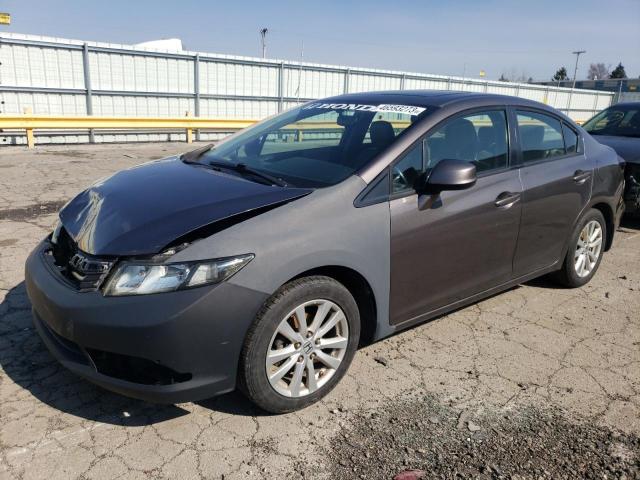 HONDA CIVIC EXL 2012 مع رقم تعريف المركبة 19XFB2F99CE000595 - صورة من المزاد