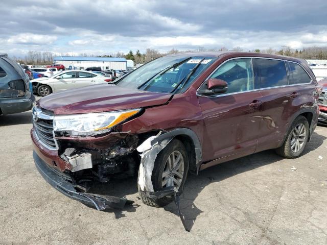 TOYOTA HIGHLANDER 2016 with VIN 5TDBKRFH0GS318373 - Photo from auction