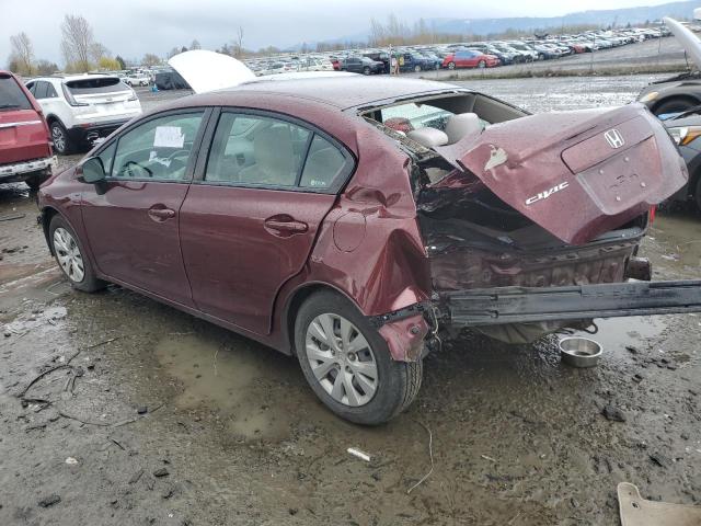 Photo 2 from auction – 2012 HONDA CIVIC LX with VIN JHMFB2F50CS002843