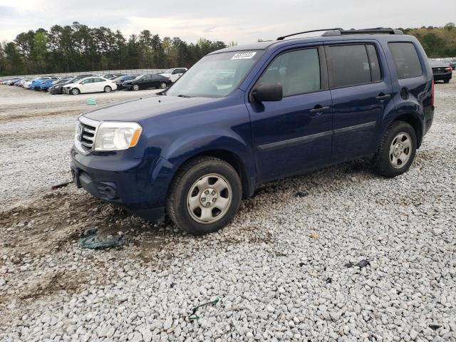 HONDA PILOT LX 2015 with VIN 5FNYF4H2XFB001391 - Photo from auction