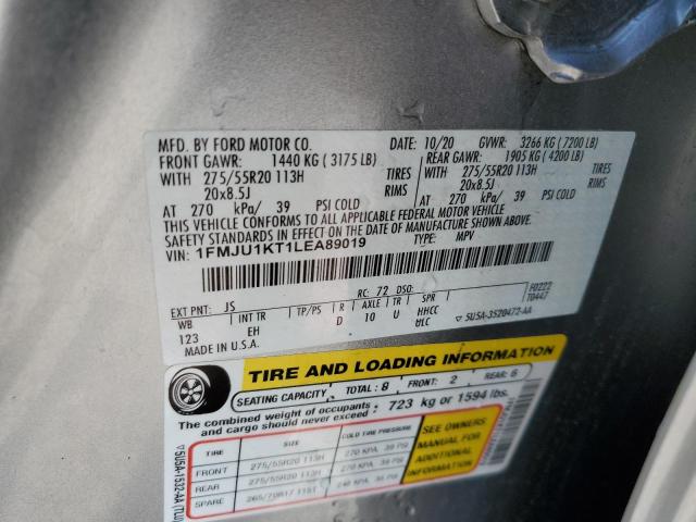Photo 14 from auction – 2020 FORD EXPEDITION with VIN 1FMJU1KT1LEA89019