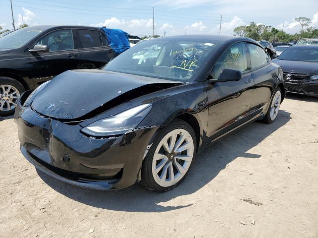 TESLA MODEL 3 2022 with VIN 5YJ3E1EB2NF187460 - Photo from auction