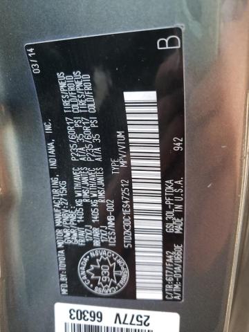 Photo 14 from auction – 2014 TOYOTA SIENNA with VIN 5TDZK3DC1ES472512