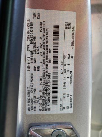 Photo 14 from auction – 2018 FORD ESCAPE SE with VIN 1FMCU0GD1JUB46083