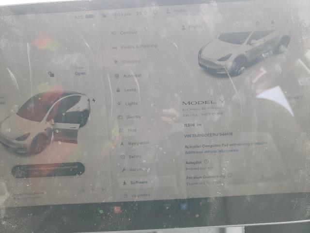 Photo 9 from auction – 2022 TESLA MODEL Y with VIN 7SAYGDEE1NF544416