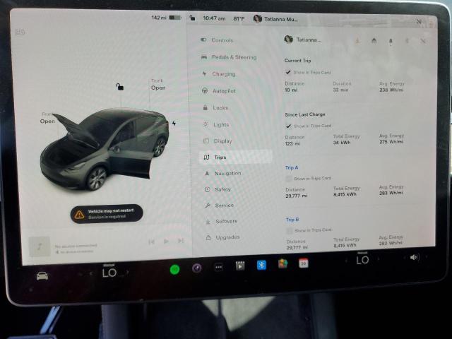Foto 9 de la subasta – 2021 TESLA MODEL Y con VIN 5YJYGDEE8MF175260