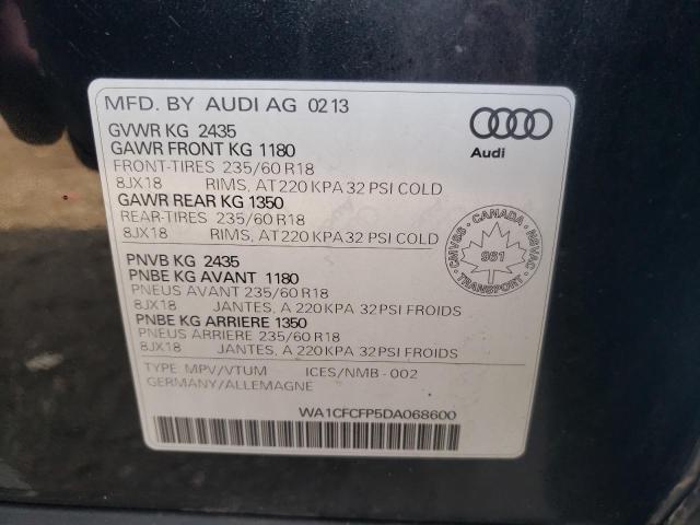 Photo 14 from auction – 2013 AUDI Q5 PREMIUM with VIN WA1CFCFP5DA068600