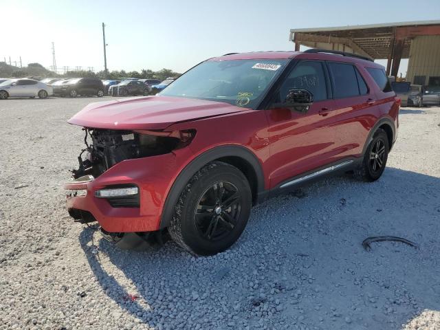 FORD EXPLORER X 2021 with VIN 1FMSK7DH0MGA12119 - Photo from auction