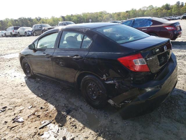 Photo 2 from auction – 2012 HONDA CIVIC LX with VIN 2HGFB2F52CH308940