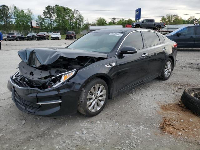KIA OPTIMA EX 2018 with VIN 5XXGU4L30JG180788 - Photo from auction