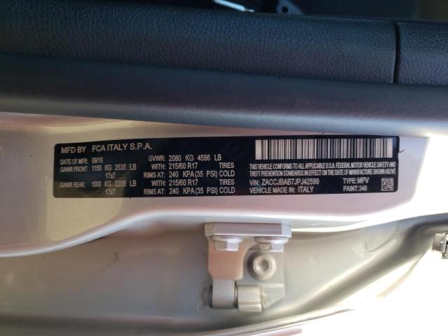 Photo 14 from auction – 2018 JEEP RENEGADE S with VIN ZACCJBAB7JPJ42599