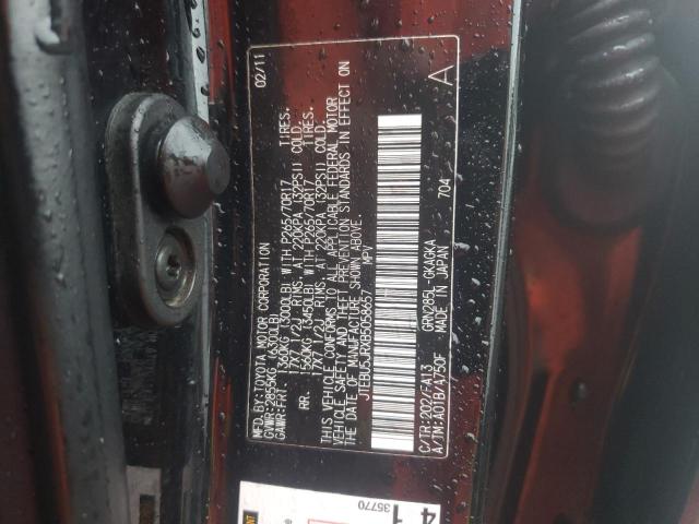 Photo 14 from auction – 2011 TOYOTA 4RUNNER SR with VIN JTEBU5JRXB5058657