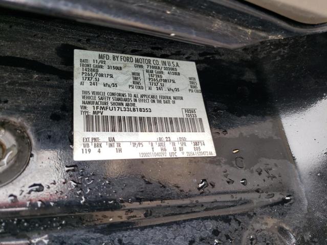 Photo 14 from auction – 2003 FORD EXPEDITION with VIN 1FMFU17L33LB18353