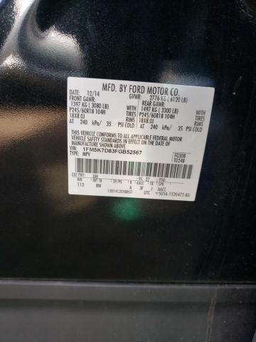 Photo 14 from auction – 2015 FORD EXPLORER X with VIN 1FM5K7D83FGB52567