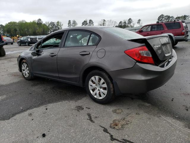Photo 2 from auction – 2012 HONDA CIVIC LX with VIN 19XFB2F58CE051180