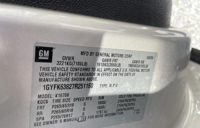 Photo 10 from auction – 2007 CADILLAC ESCALADE L with VIN 1GYFK63827R251160