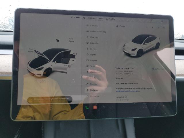 Photo 9 from auction – 2022 TESLA MODEL Y with VIN 7SAYGDEE5NF458431