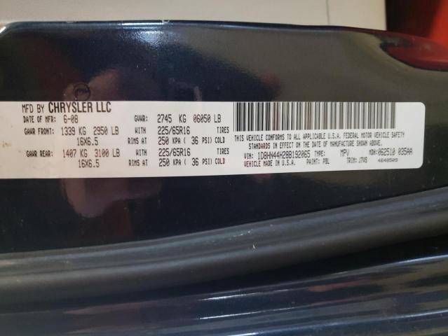 Photo 14 from auction – 2008 DODGE GRAND CARA with VIN 1D8HN44H28B192065