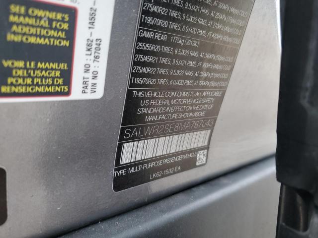 Photo 14 from auction – 2021 LAND ROVER RANGE ROVE with VIN SALWR2SE8MA767043