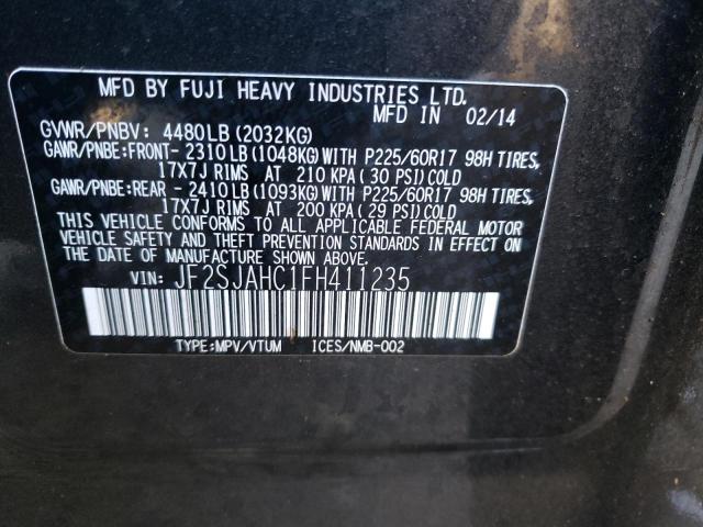 Photo 14 from auction – 2015 SUBARU FORESTER 2 with VIN JF2SJAHC1FH411235