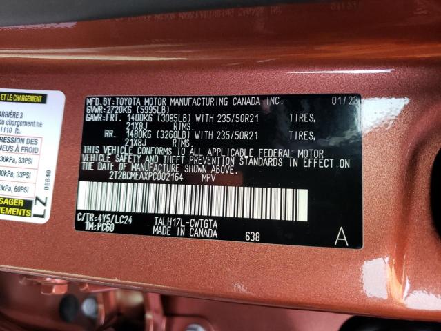 Photo 14 from auction – 2023 LEXUS RX 500H F with VIN 2T2BCMEAXPC002164
