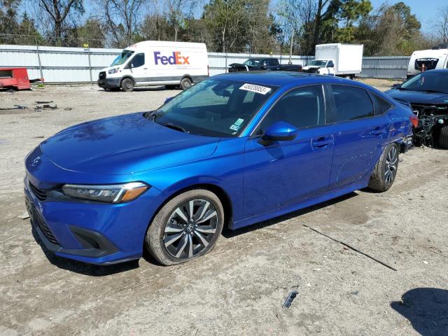 HONDA CIVIC EX 2022 with VIN 2HGFE1F77NH304517 - Photo from auction