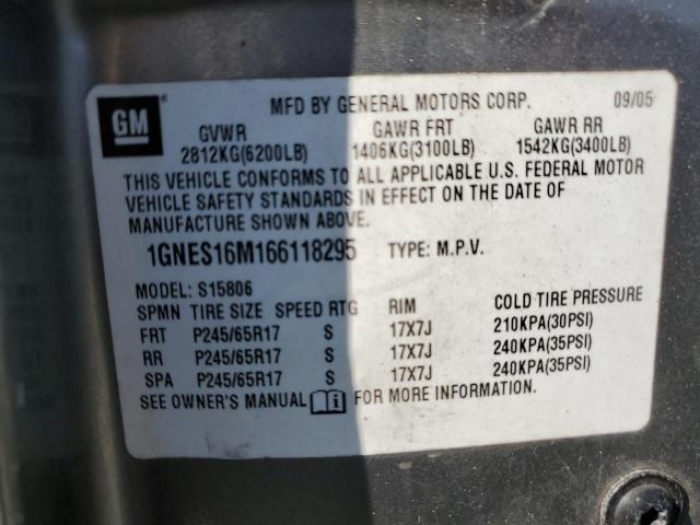 Photo 14 from auction – 2006 CHEVROLET TRAILBLAZE with VIN 1GNES16M166118295