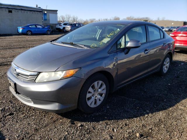HONDA CIVIC LX 2012 with VIN 2HGFB2F53CH332566 - Photo from auction